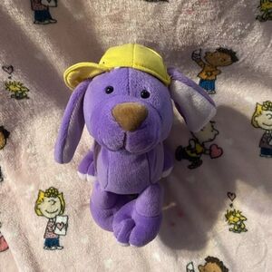 Millanimals Baby Mystique Commonwealth Plush Purple Dog 01-01-00 Stuffed Animal
